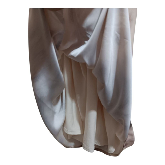 Express NWT Neutral Watercolor Portofino Half Button Up Midi Shirt Dress NWT - Picture 13 of 15